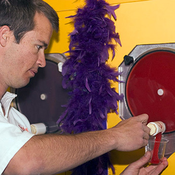 private party with frozen drink machines and margarita machines